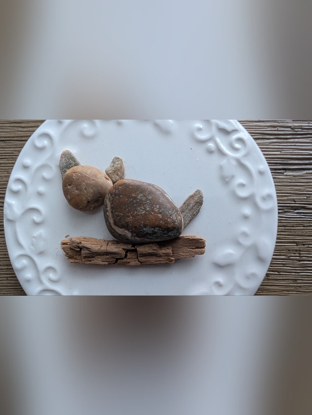 Ceramic Cat Medallion